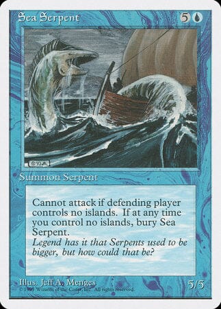 Sea Serpent [Fourth Edition] MTG Single Magic: The Gathering  | Multizone: Comics And Games