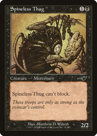 Spineless Thug [Nemesis] MTG Single Magic: The Gathering  | Multizone: Comics And Games