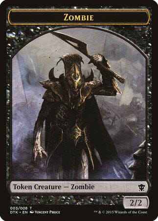 Zombie Token [Dragons of Tarkir Tokens] MTG Single Magic: The Gathering  | Multizone: Comics And Games