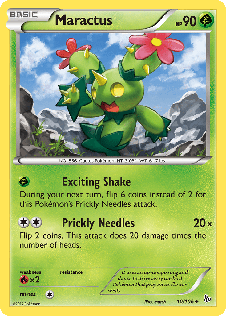 Maractus (10/106) [XY: Flashfire] Pokemon Single Pokémon  | Multizone: Comics And Games