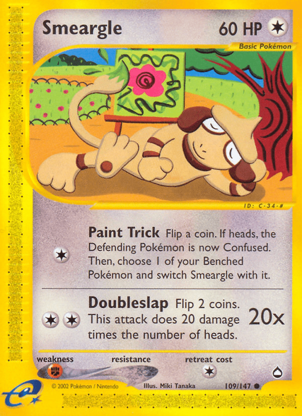 Smeargle (109/147) [Aquapolis] Pokemon Single Pokémon  | Multizone: Comics And Games