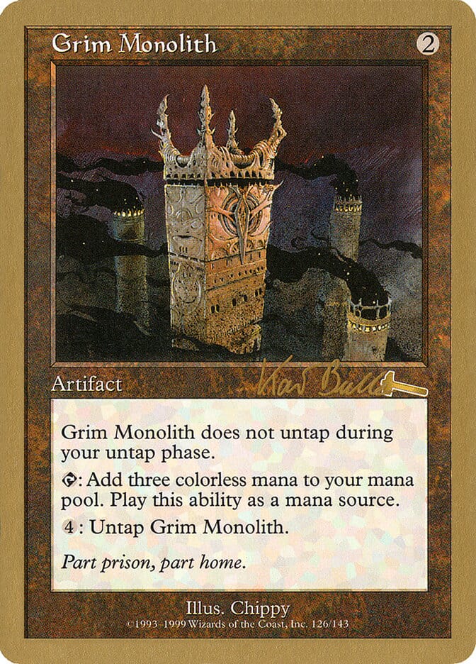 Grim Monolith (Kai Budde) [World Championship Decks 1999] MTG Single Magic: The Gathering  | Multizone: Comics And Games