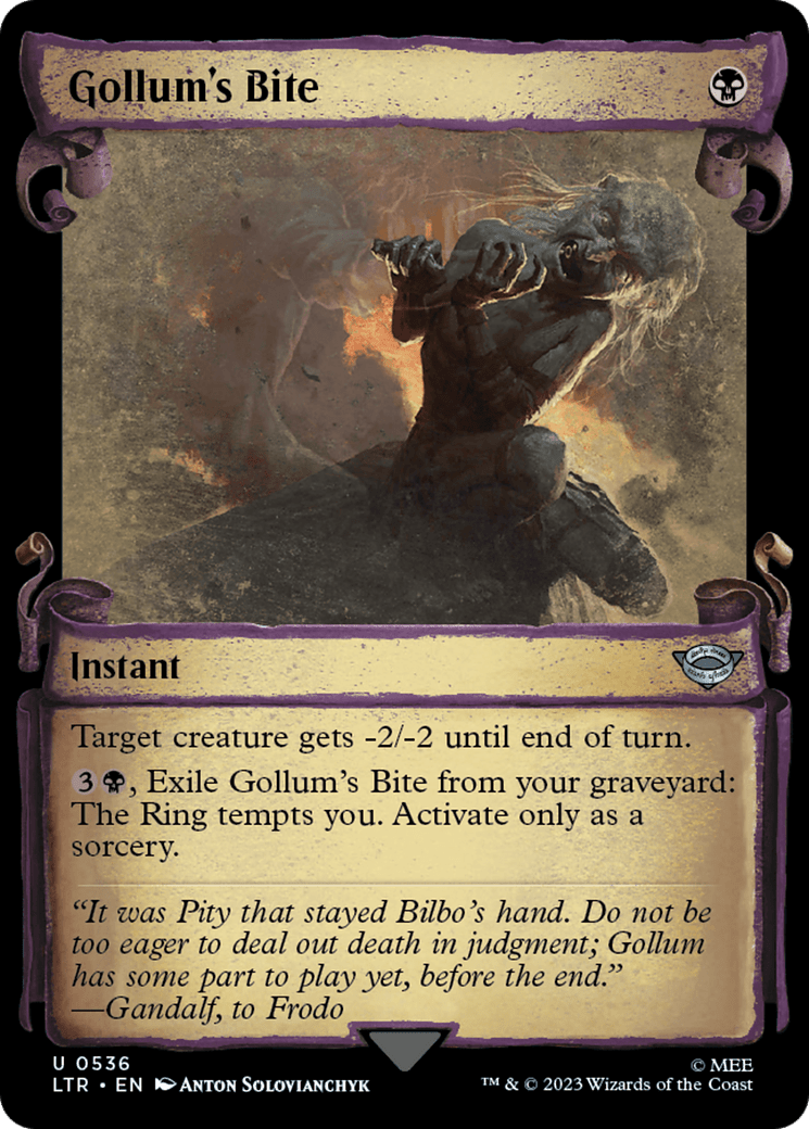 Gollum's Bite [The Lord of the Rings: Tales of Middle-Earth Showcase Scrolls] MTG Single Magic: The Gathering  | Multizone: Comics And Games