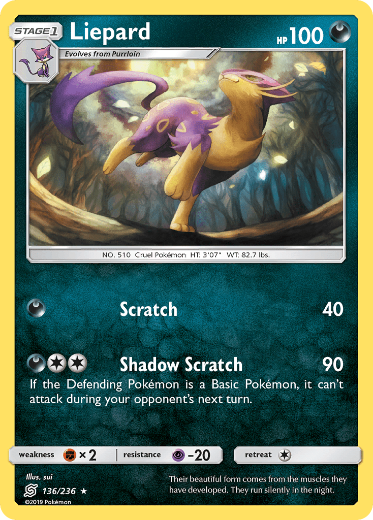 Liepard (136/236) [Sun & Moon: Unified Minds] Pokemon Single Pokémon  | Multizone: Comics And Games