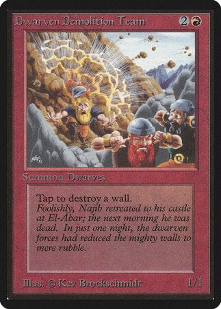 Dwarven Demolition Team [Limited Edition Beta] MTG Single Magic: The Gathering  | Multizone: Comics And Games