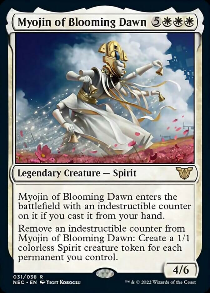 Myojin of Blooming Dawn [Kamigawa: Neon Dynasty Commander] MTG Single Magic: The Gathering  | Multizone: Comics And Games