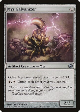 Myr Galvanizer [Scars of Mirrodin] MTG Single Magic: The Gathering  | Multizone: Comics And Games