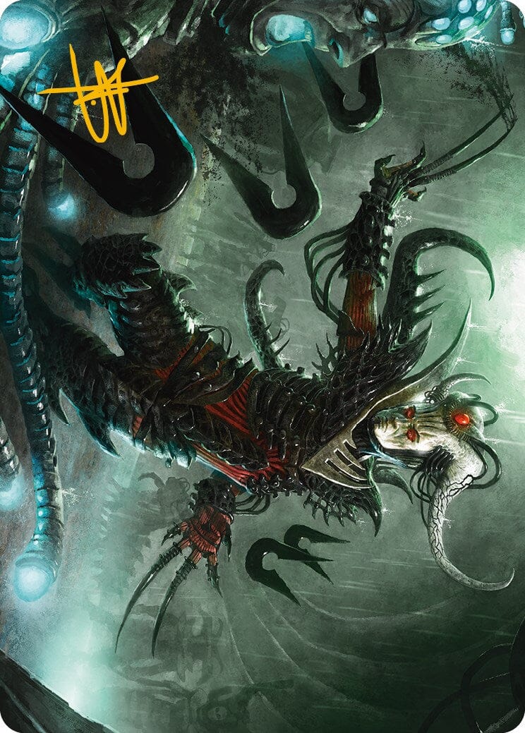 Vraan, Executioner Thane Art Card (Gold-Stamped Signature) [Phyrexia: All Will Be One Art Series] MTG Single Magic: The Gathering  | Multizone: Comics And Games