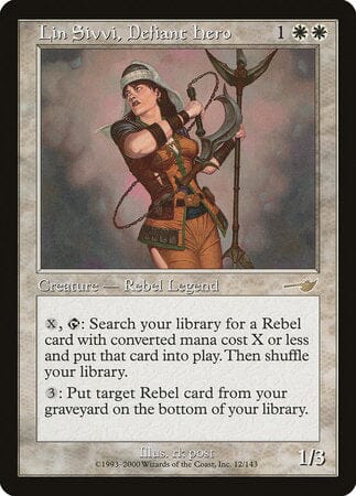 Lin Sivvi, Defiant Hero [Nemesis] MTG Single Magic: The Gathering  | Multizone: Comics And Games