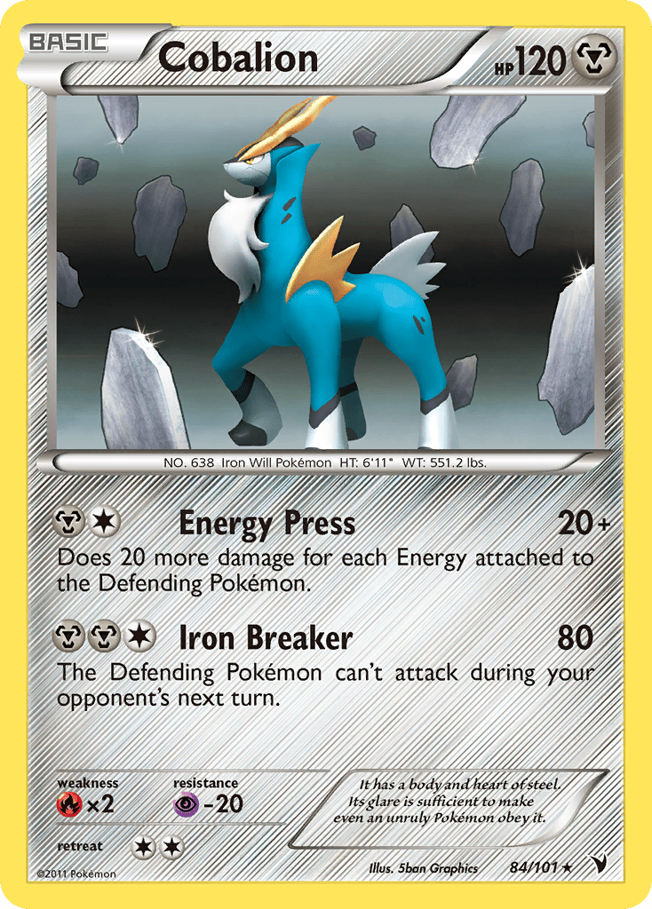 Cobalion (84/101) [Black & White: Noble Victories] Pokemon Single Pokémon  | Multizone: Comics And Games