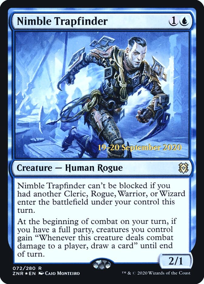 Nimble Trapfinder [Zendikar Rising Prerelease Promos] MTG Single Magic: The Gathering  | Multizone: Comics And Games