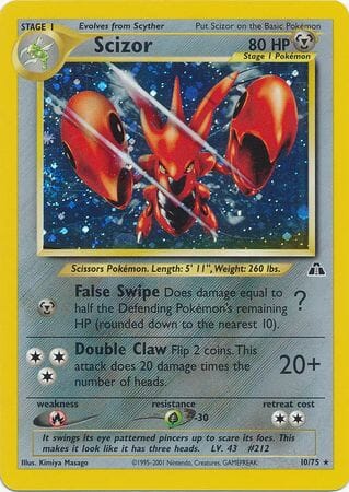 Scizor (10/75) [Neo Discovery Unlimited] Pokemon Single Pokémon  | Multizone: Comics And Games