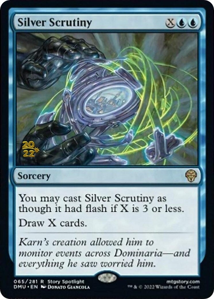 Silver Scrutiny [Dominaria United Prerelease Promos] MTG Single Magic: The Gathering  | Multizone: Comics And Games