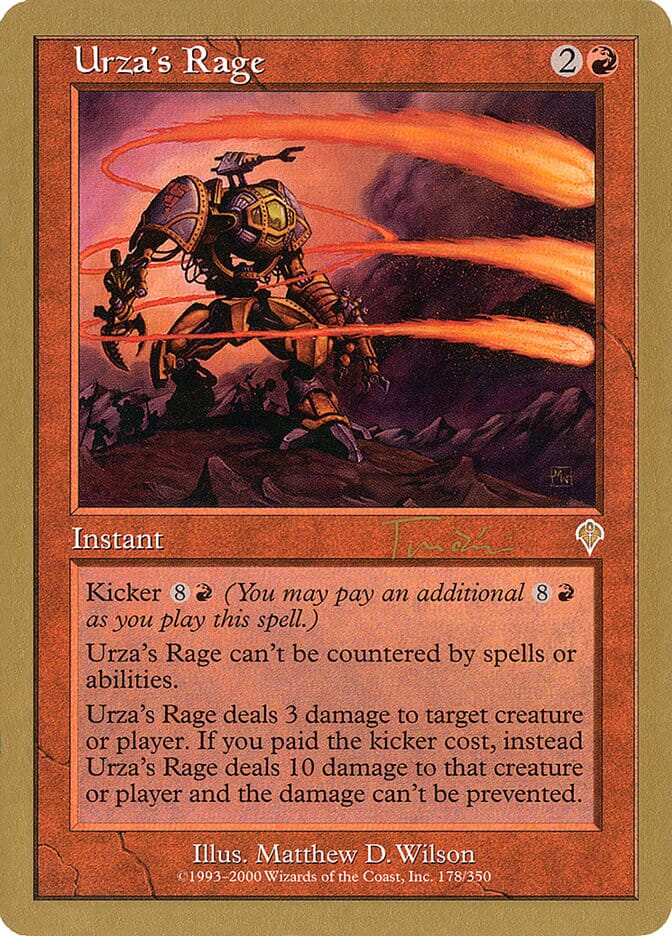 Urza's Rage (Jan Tomcani) [World Championship Decks 2001] MTG Single Magic: The Gathering  | Multizone: Comics And Games