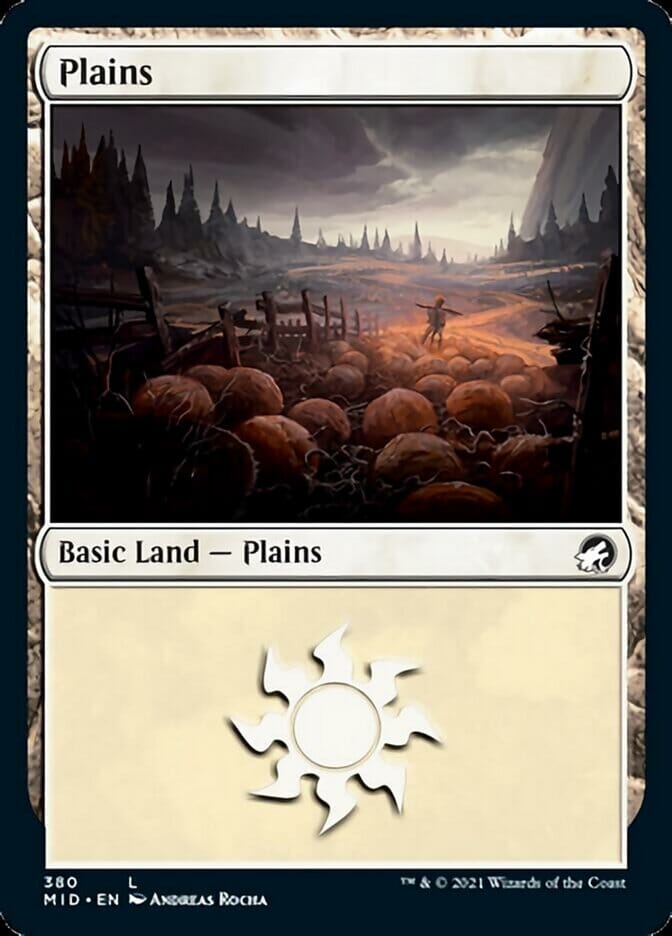 Plains (380) [Innistrad: Midnight Hunt] MTG Single Magic: The Gathering  | Multizone: Comics And Games