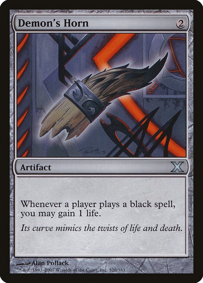 Demon's Horn [Tenth Edition] MTG Single Magic: The Gathering  | Multizone: Comics And Games