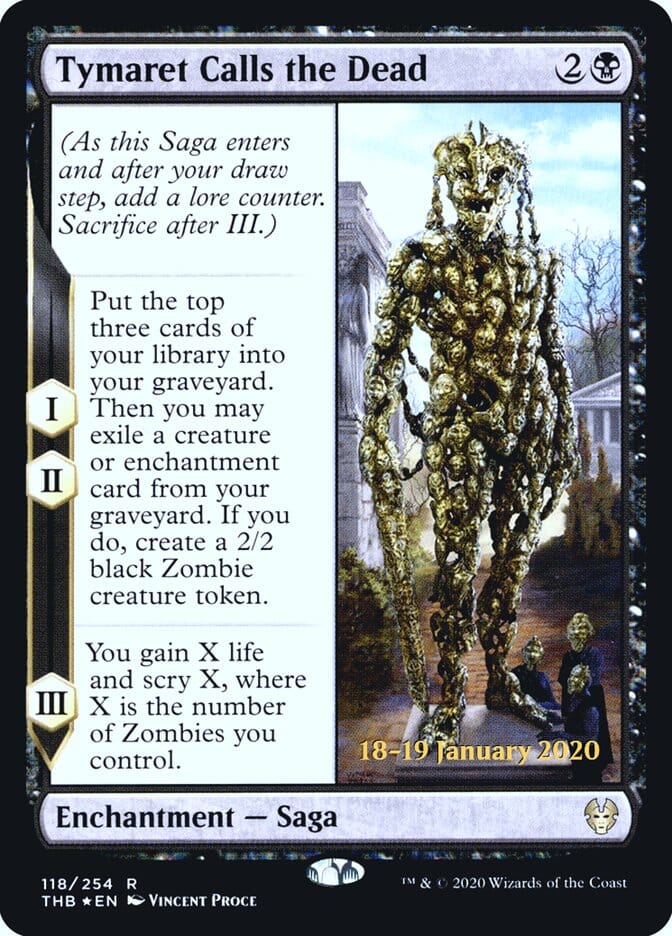 Tymaret Calls the Dead [Theros Beyond Death Prerelease Promos] MTG Single Magic: The Gathering  | Multizone: Comics And Games