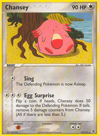 Chansey (19/112) [EX: FireRed & LeafGreen] Pokemon Single Pokémon  | Multizone: Comics And Games