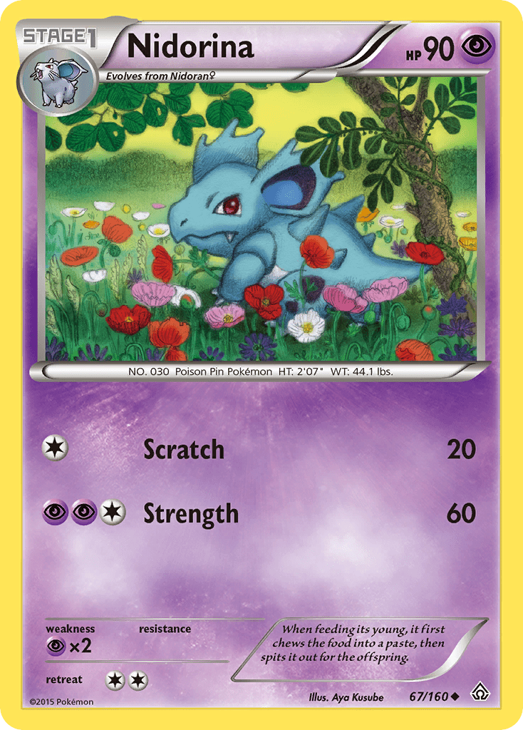 Nidorina (67/160) [XY: Primal Clash] Pokemon Single Pokémon  | Multizone: Comics And Games
