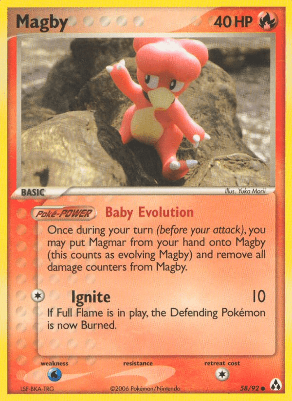 Magby (58/92) [EX: Legend Maker] Pokemon Single Pokémon  | Multizone: Comics And Games