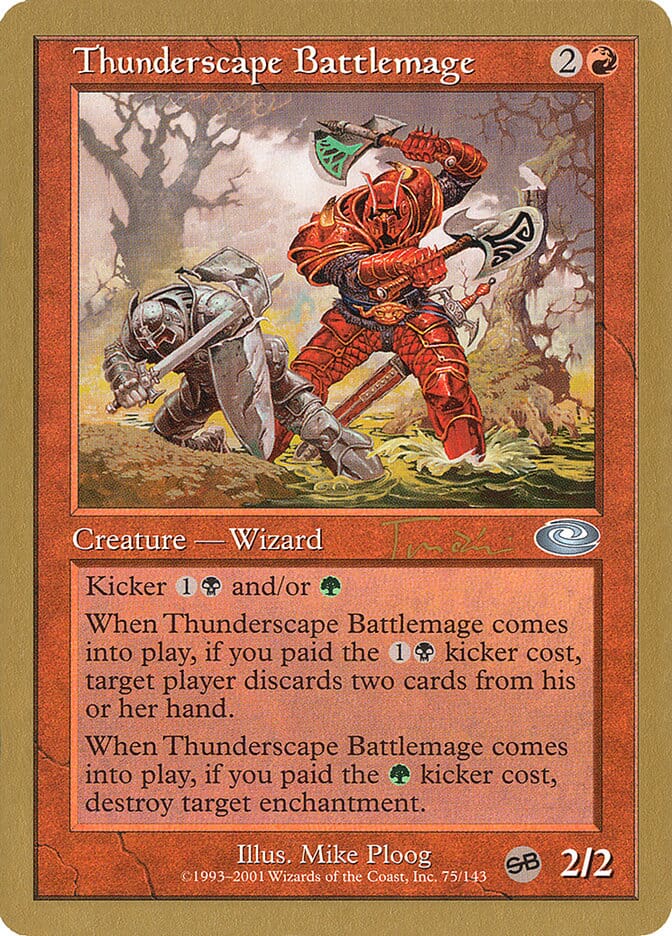 Thunderscape Battlemage (Jan Tomcani) [World Championship Decks 2001] MTG Single Magic: The Gathering  | Multizone: Comics And Games