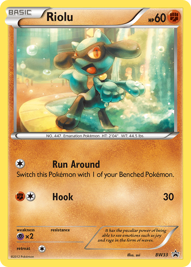 Riolu (BW33) (Cosmos Holo) [Black & White: Black Star Promos] Pokemon Single Pokémon  | Multizone: Comics And Games