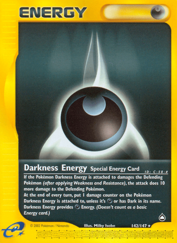 Darkness Energy (142/147) [Aquapolis] Pokemon Single Pokémon  | Multizone: Comics And Games