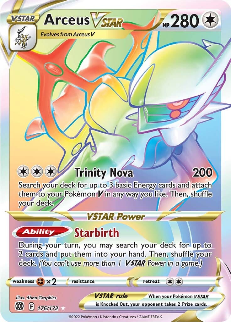 Arceus VSTAR (176/172) [Sword & Shield: Brilliant Stars] Pokemon Single Pokémon  | Multizone: Comics And Games