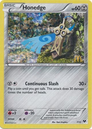 Honedge (7/12) [McDonald's Promos: 2014 Collection] Pokemon Single Pokémon  | Multizone: Comics And Games