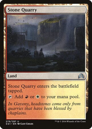 Stone Quarry [Shadows over Innistrad] MTG Single Magic: The Gathering  | Multizone: Comics And Games