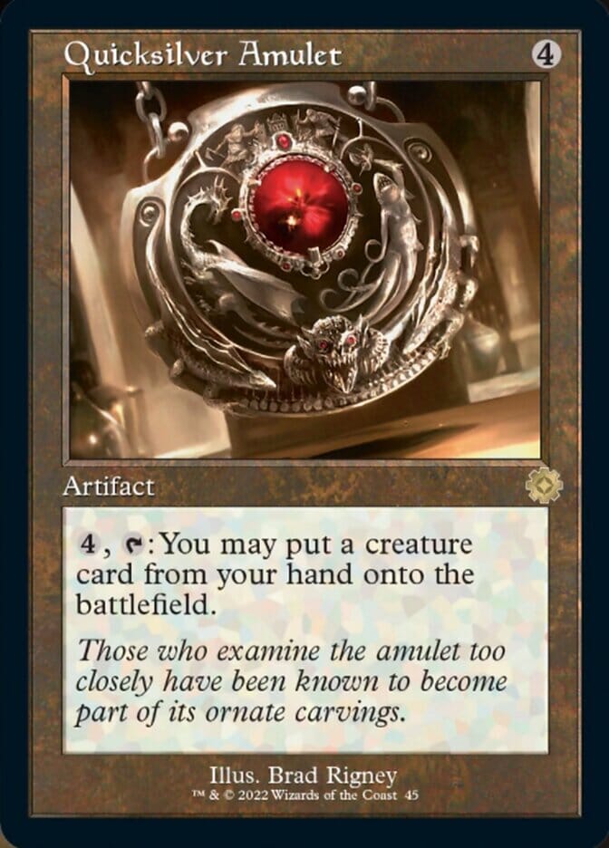 Quicksilver Amulet (Retro) [The Brothers' War Retro Artifacts] MTG Single Magic: The Gathering  | Multizone: Comics And Games