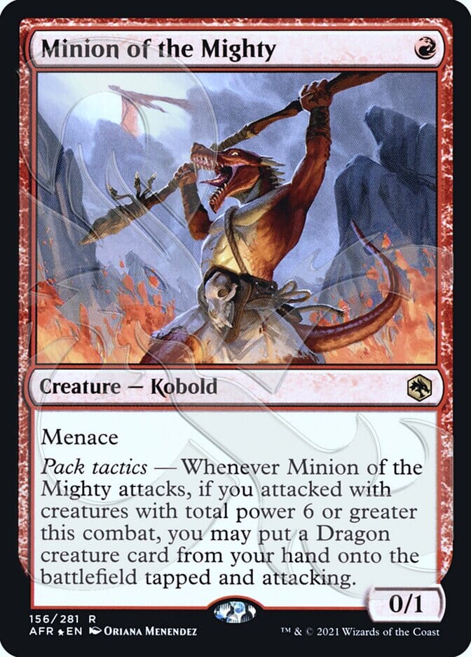 Minion of the Mighty (Ampersand Promo) [Dungeons & Dragons: Adventures in the Forgotten Realms Promos] MTG Single Magic: The Gathering  | Multizone: Comics And Games