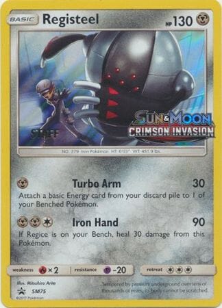 Registeel (SM75) (Staff Prerelease Promo) [Sun & Moon: Black Star Promos] Pokemon Single Pokémon  | Multizone: Comics And Games