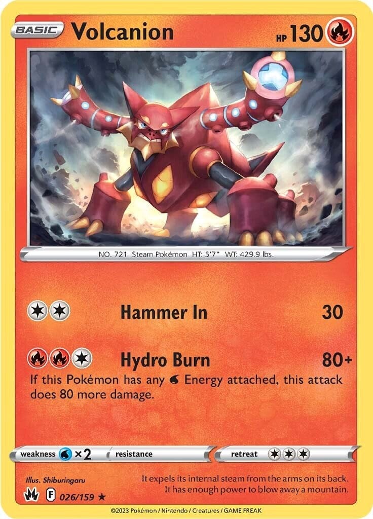Volcanion (026/159) [Sword & Shield: Crown Zenith] Pokemon Single Pokémon  | Multizone: Comics And Games