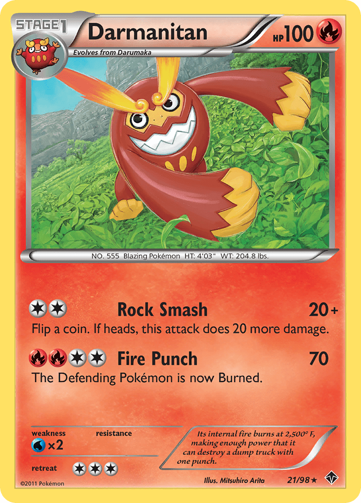 Darmanitan (21/98) [Black & White: Emerging Powers] Pokemon Single Pokémon  | Multizone: Comics And Games