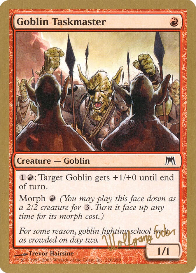 Goblin Taskmaster (Wolfgang Eder) [World Championship Decks 2003] MTG Single Magic: The Gathering  | Multizone: Comics And Games