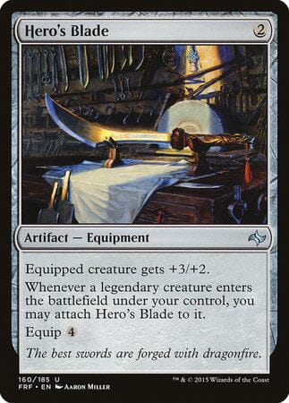 Hero's Blade [Fate Reforged] MTG Single Magic: The Gathering  | Multizone: Comics And Games