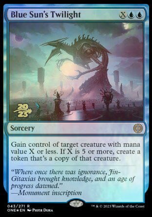 Blue Sun's Twilight [Phyrexia: All Will Be One Prerelease Promos] MTG Single Magic: The Gathering  | Multizone: Comics And Games