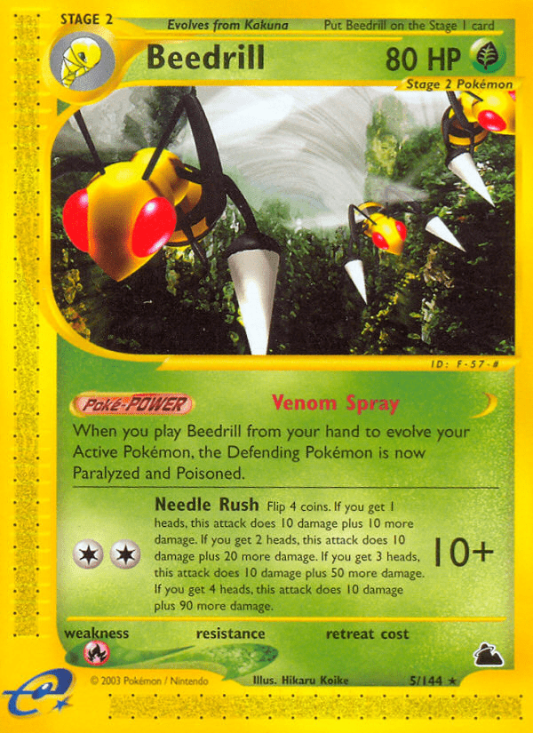 Beedrill (5/144) [Skyridge] Pokemon Single Pokémon  | Multizone: Comics And Games