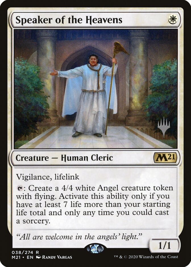 Speaker of the Heavens (Promo Pack) [Core Set 2021 Promos] MTG Single Magic: The Gathering  | Multizone: Comics And Games