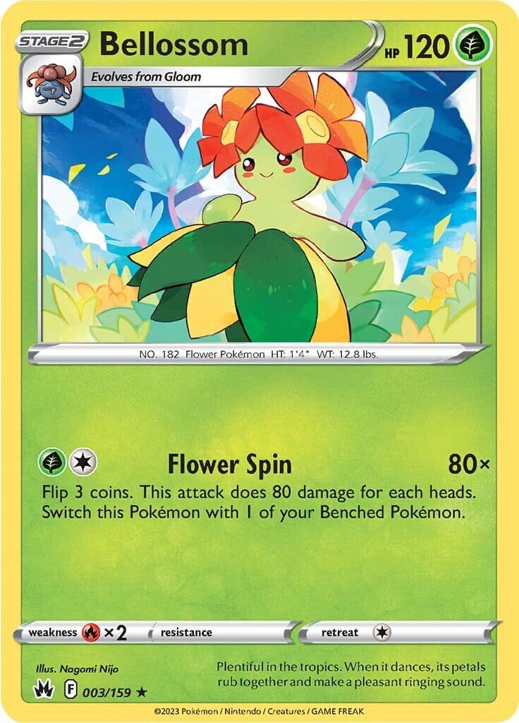Bellossom (003/159) [Sword & Shield: Crown Zenith] Pokemon Single Pokémon  | Multizone: Comics And Games