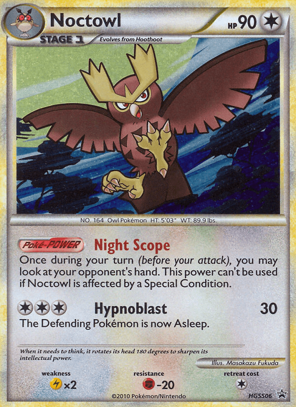 Noctowl (HGSS06) [HeartGold & SoulSilver: Black Star Promos] Pokemon Single Pokémon  | Multizone: Comics And Games