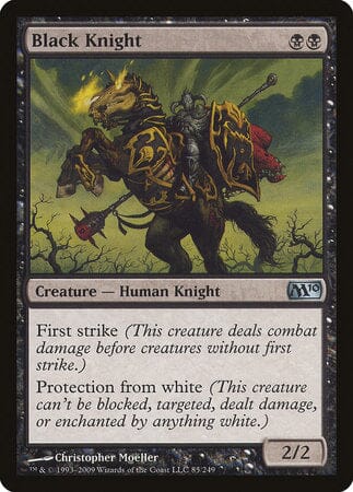 Black Knight [Magic 2010] MTG Single Magic: The Gathering  | Multizone: Comics And Games