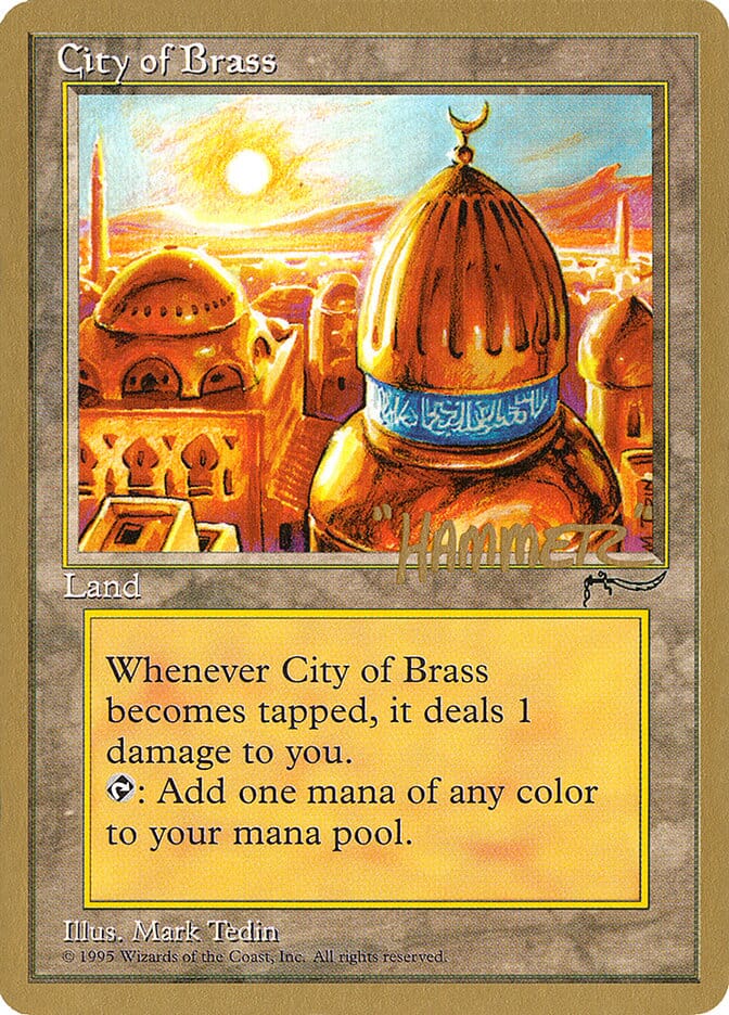 City of Brass (Shawn "Hammer" Regnier) [Pro Tour Collector Set] MTG Single Magic: The Gathering  | Multizone: Comics And Games