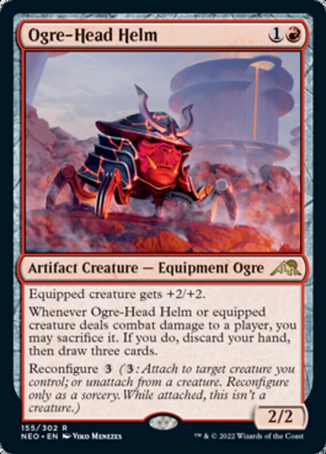 Ogre-Head Helm [Kamigawa: Neon Dynasty] MTG Single Magic: The Gathering  | Multizone: Comics And Games