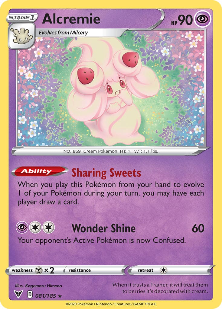 Alcremie (081/185) [Sword & Shield: Vivid Voltage] Pokemon Single Pokémon  | Multizone: Comics And Games