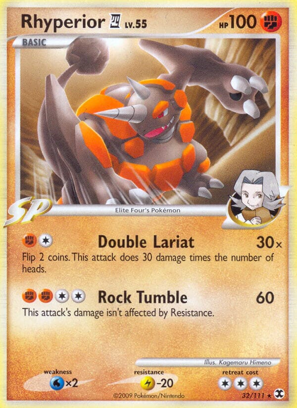 Rhyperior (32/111) (Theme Deck Exclusive) [Platinum: Rising Rivals] Pokemon Single Pokémon  | Multizone: Comics And Games