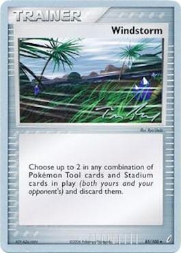 Windstorm (85/100) (Legendary Ascent - Tom Roos) [World Championships 2007] Pokemon Single Pokémon  | Multizone: Comics And Games