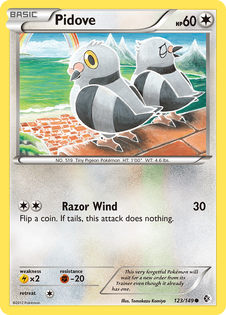 Pidove (123/149) [Black & White: Boundaries Crossed] Pokemon Single Pokémon  | Multizone: Comics And Games