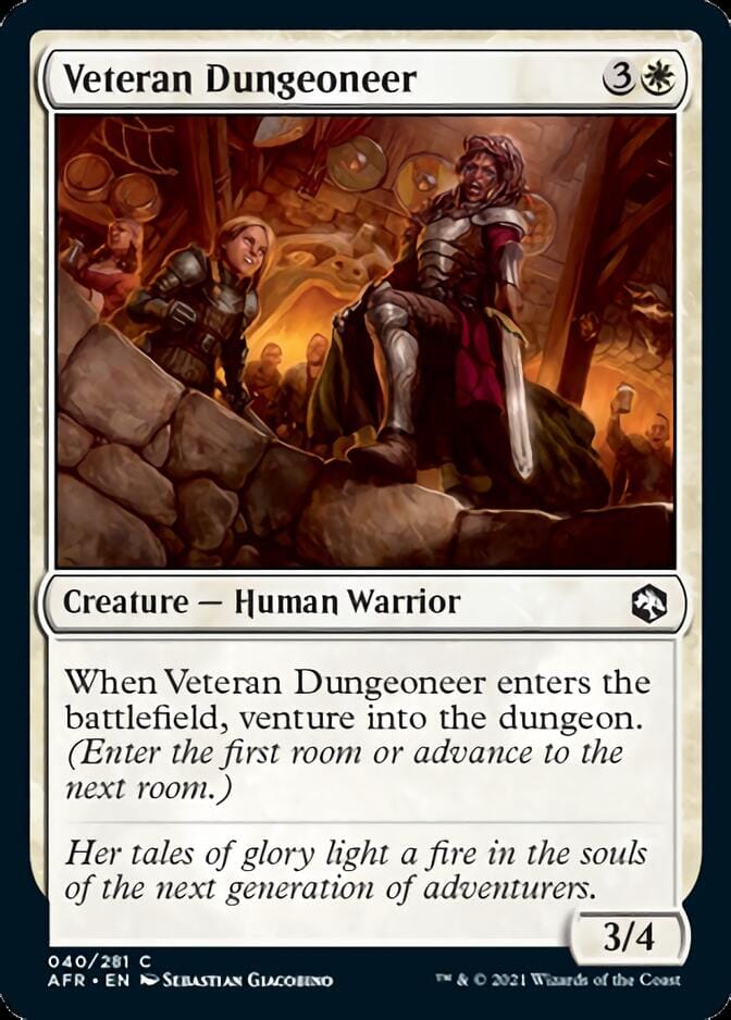 Veteran Dungeoneer [Dungeons & Dragons: Adventures in the Forgotten Realms] MTG Single Magic: The Gathering  | Multizone: Comics And Games
